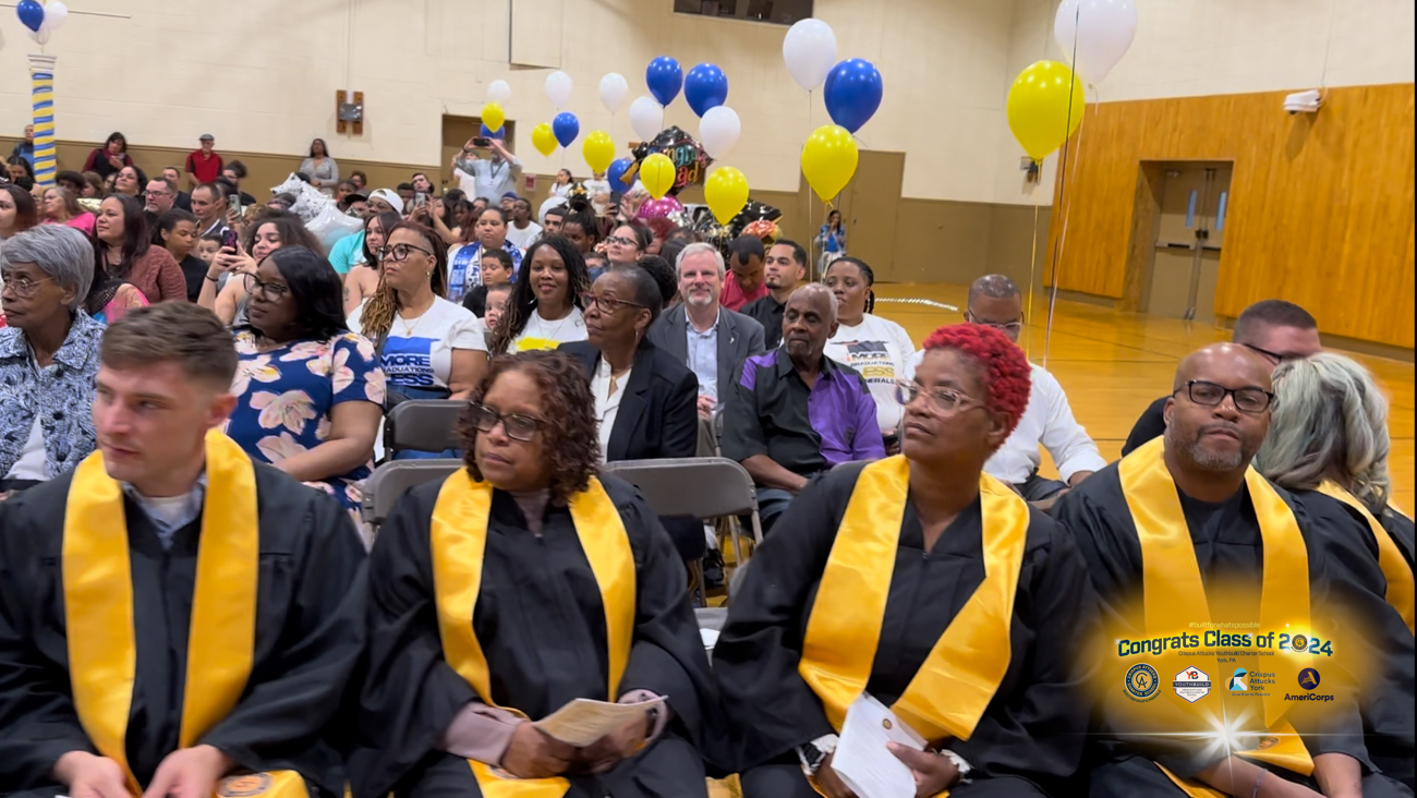 Charter School York PA, CACS Graduating Class of 2024, Crispus Attucks Youth Build Charter School , York PA Charter Schools, Michael Helfrich York PA