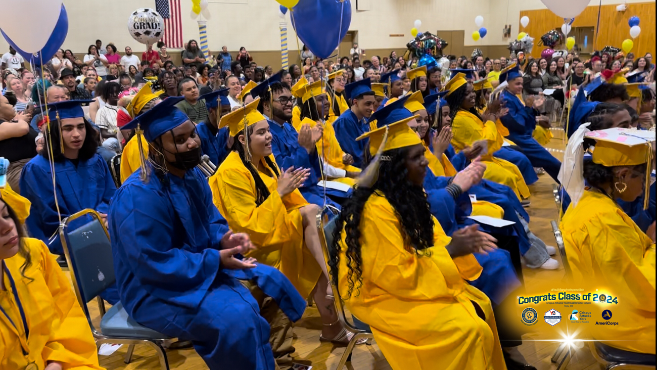 Charter School York PA, CACS Graduating Class of 2024, Crispus Attucks Youth Build Charter School , York PA Charter Schools